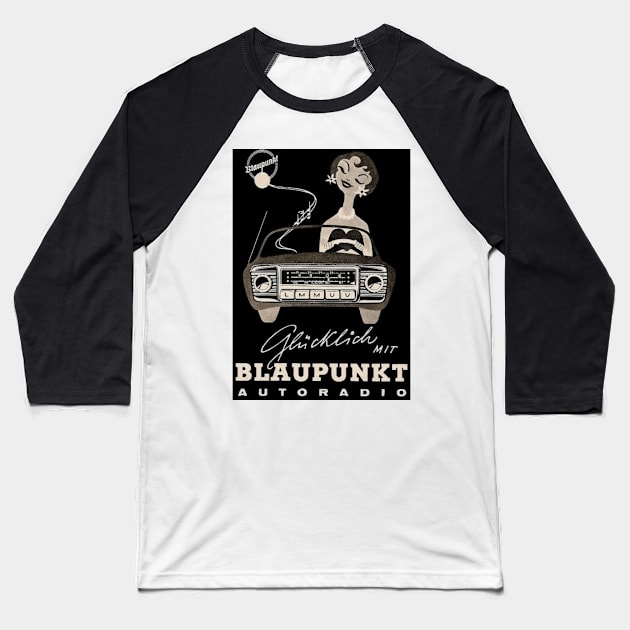 Autoradio Baseball T-Shirt by WolfWerksVWstuff